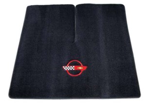 Cargo Mat. Velourtex Black W/C4 Red Coupe 84-90