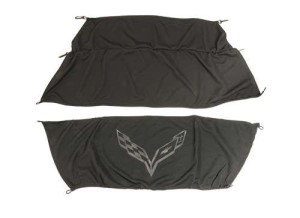 Rear Cargo Shades - Black Upper and Lower with Crossflags Logo 14-18