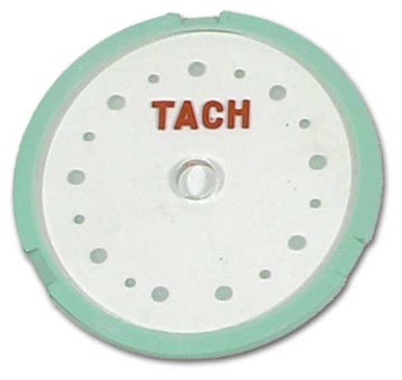 Tachometer Face. Inner W/Dots-8000 RPM 58
