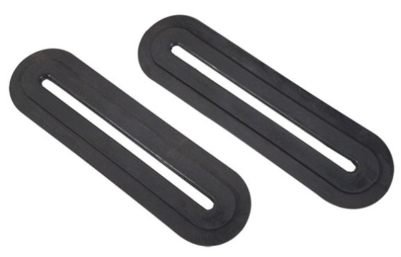 Seat Belt Carpet Inserts - Black 69-71