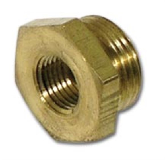 Carburetor Inlet Fitting. 3/4 Inch Hex Brass AFB 62-65