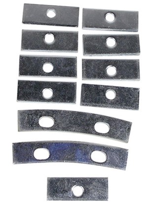 Grille Oval Mount Retainer Plates. 11 Piece 53-57