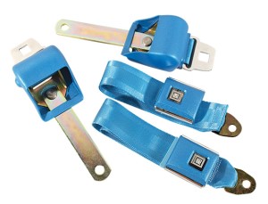 Seat Belts. OE Retractable Lap - Bright Blue 66-67