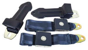 Seat Belts. Bowtie Lift Latch - Dark Blue 66