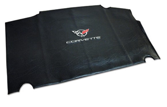 Embroidered Top Bag. Black with Silver C5 Logo 97-04