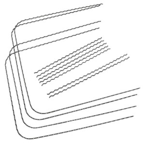 Corrugated Seat Wire Kit. 10 Piece 65