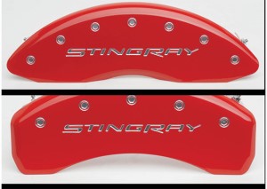 Caliper Covers Red W/Stingray 14-18