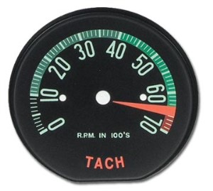 Tachometer Face Hi RPM 60-61