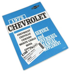 Service Manual. Corvette 75