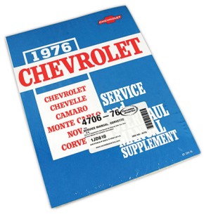Service Manual. Corvette 76