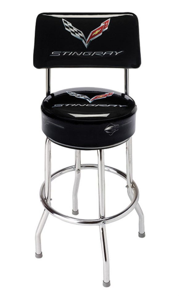 C7 Corvette Counter Stool with Back 