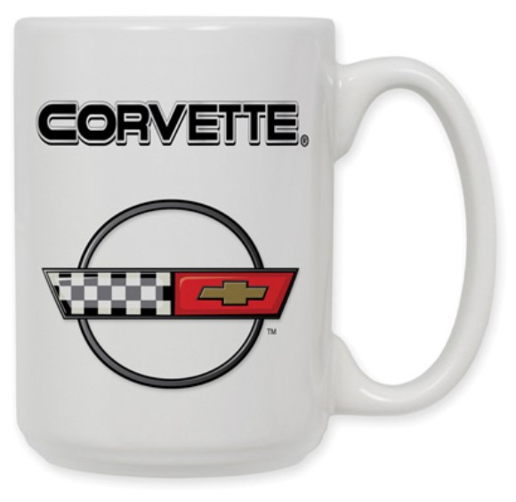 C4 Ceramic Coffee Mug W/Logo 15oz 