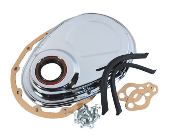 Timing Chain Cover Kit. 327 Chrome 57-82