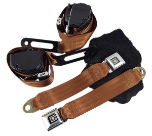 Bronze Lap & Shoulder Seat Belts - Single Retractor 84-87