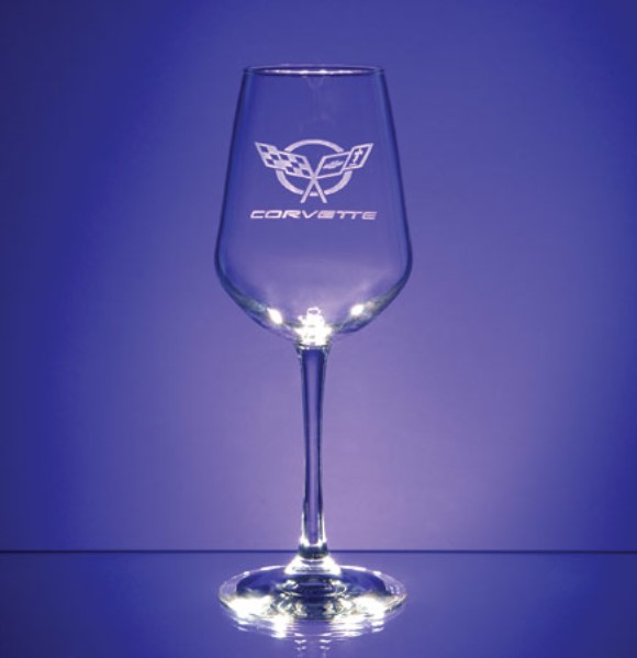 Wine Glasses.  Set of 2 - 12.5oz W/C5 Logo 