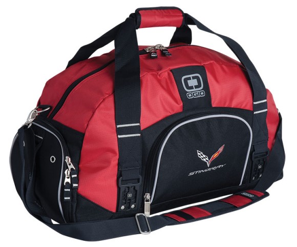 Ogio Big Dome Duffle Bag - Red with C7 Logo 