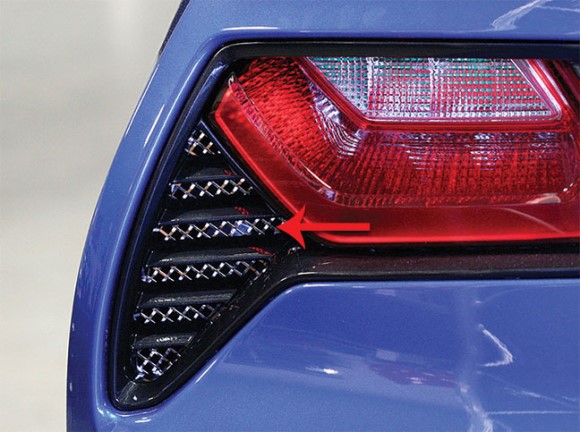 TAILLIGHT GRILLES LASER MESH. 2PC