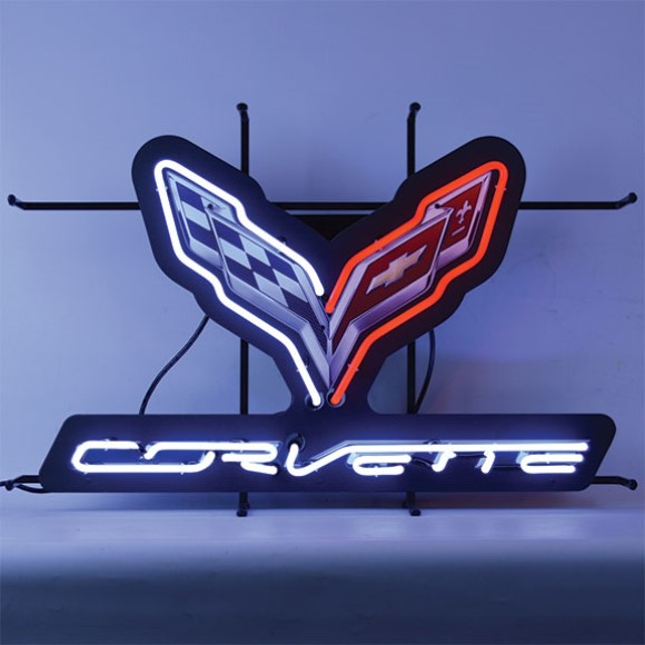 SIGN. C7 NEON WITH BACKING