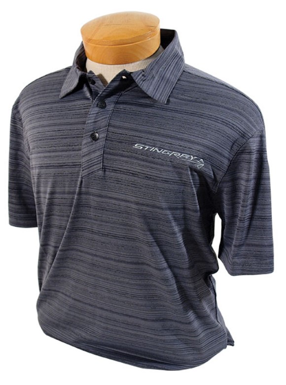 OGIO Gray Mens Polo Shirt W/Stingray Logo Med 