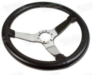 Reproduction Steering Wheel - Black 77-81
