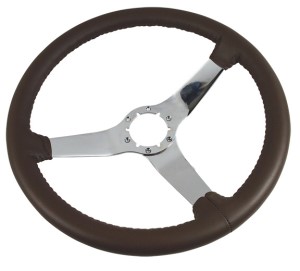 Reproduction Steering Wheel - Dark Brown 77-78