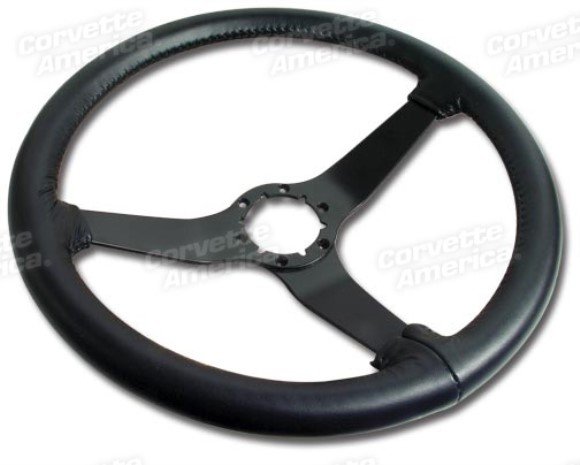 Reproduction Steering Wheel - Black 80-81