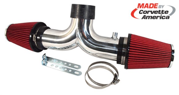Polished Aluminum Dual Air Intake with Filters 97-00