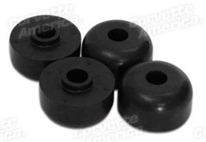 Rear Spring Mount Cushions. Rubber 4 Piece Set 63-82